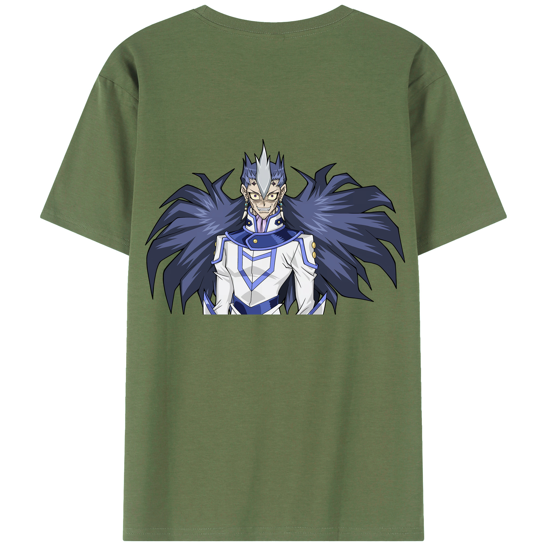 （画像用） 遊☆戯☆王 Yu-Gi-Oh! 綿100％ メンズ半袖Tシャツ（バックプリント） 通気性